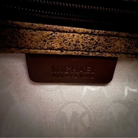 Michael Kors Hamilton Distressed Leather Satchel Handbag, NWT - Picture 5 of 6
